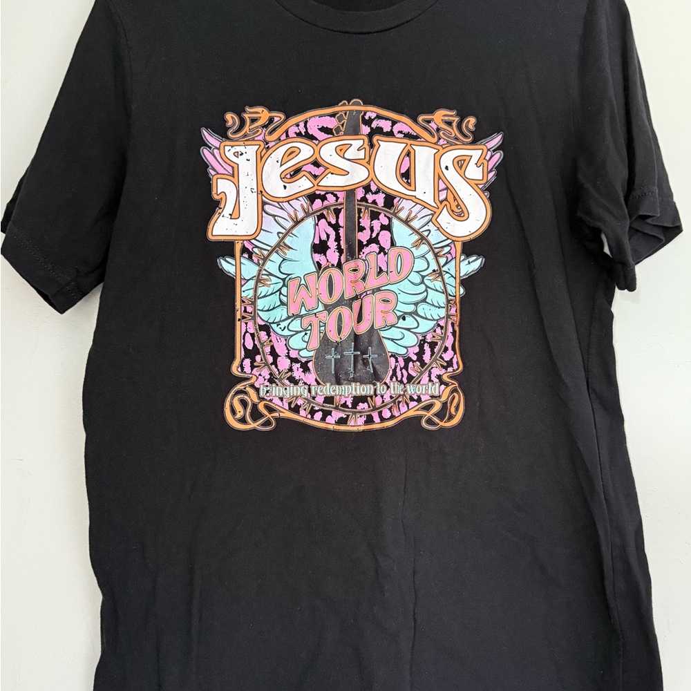 Jesus Graphic T-Shirt with Colorful Print